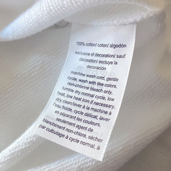 TOMMY JEANS Logo Crewneck Sweatshirt Women’s X-LARGE White NWT - Picture 8 of 10